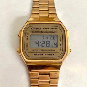 Casio Unisex Retro-Style Digital A168WG-9VT Watch